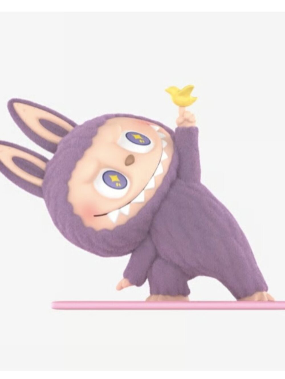 Labubu Lazy Yoga Figurine - Little Bird